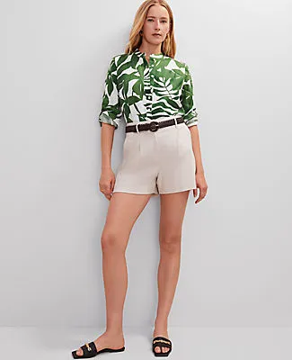 Ann Taylor Petite Floral Linen Perfect Shirt sold by Ann Taylor product image thumbnail 3