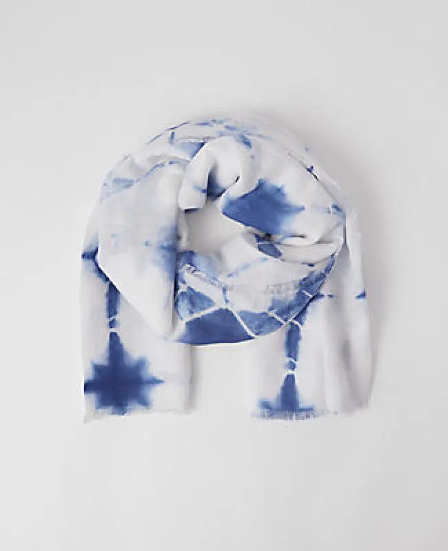 Ann Taylor Weekend Collection Dip Dye Linen Blend Scarf sold by Ann Taylor