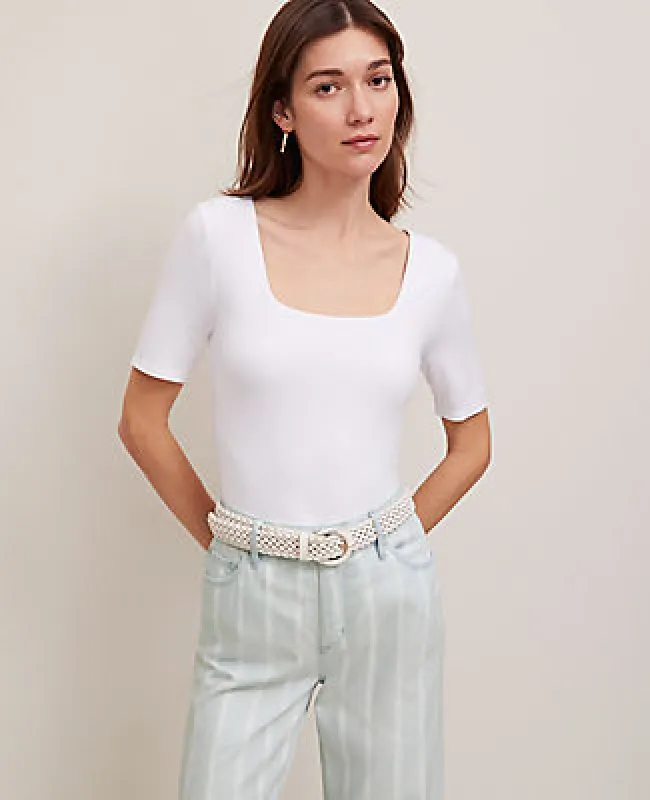 Ann Taylor Square Neck Top sold by Ann Taylor