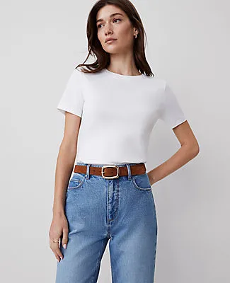 Ann Taylor Petite Crew Neck Tee sold by Ann Taylor