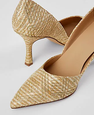 Ann Taylor Azra Metallic Straw Pumps sold by Ann Taylor product image thumbnail 2