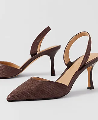 Ann Taylor Kerry Straw Pump sold by Ann Taylor product image thumbnail 2