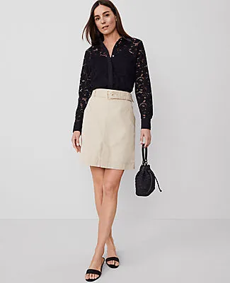 Ann Taylor Belted Utility Skirt sold by Ann Taylor product image thumbnail 2
