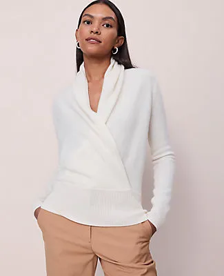 Ann Taylor Cashmere Shawl Collar Sweater sold by Ann Taylor
