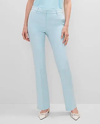 Ann Taylor The Sophia Straight Pant in Textured Drape sold by Ann Taylor product image thumbnail 2