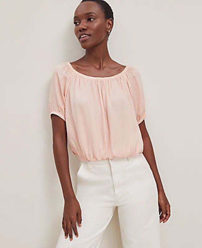 Ann Taylor Bubble Hem Top sold by Ann Taylor
