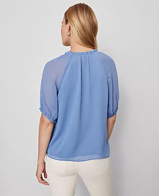 Ann Taylor Pintucked Raglan Popover Top sold by Ann Taylor product image thumbnail 2