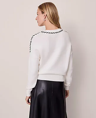 Ann Taylor Petite Whipstitch Sweater sold by Ann Taylor product image thumbnail 2