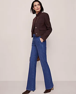 Ann Taylor Petite Mid Rise Boot Jean in Metropolitan Wash sold by Ann Taylor