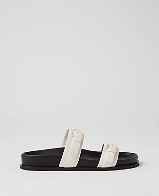 Ann Taylor Weekend Collection Buckle Leather Sandals sold by Ann Taylor