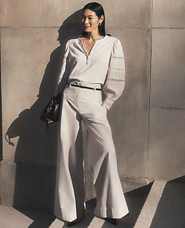 Ann Taylor The Petite Statement Wide-Leg Pant sold by Ann Taylor