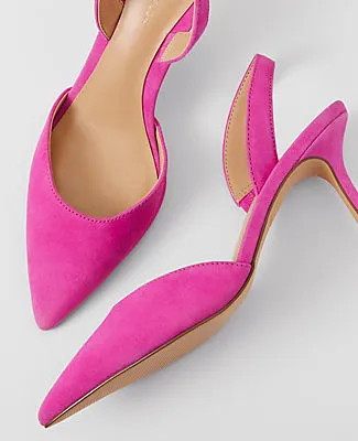 Ann Taylor Kerry Suede Slingback Pump sold by Ann Taylor product image thumbnail 2