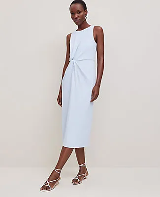 Ann Taylor Petite Crepe Twist Sheath Dress sold by Ann Taylor