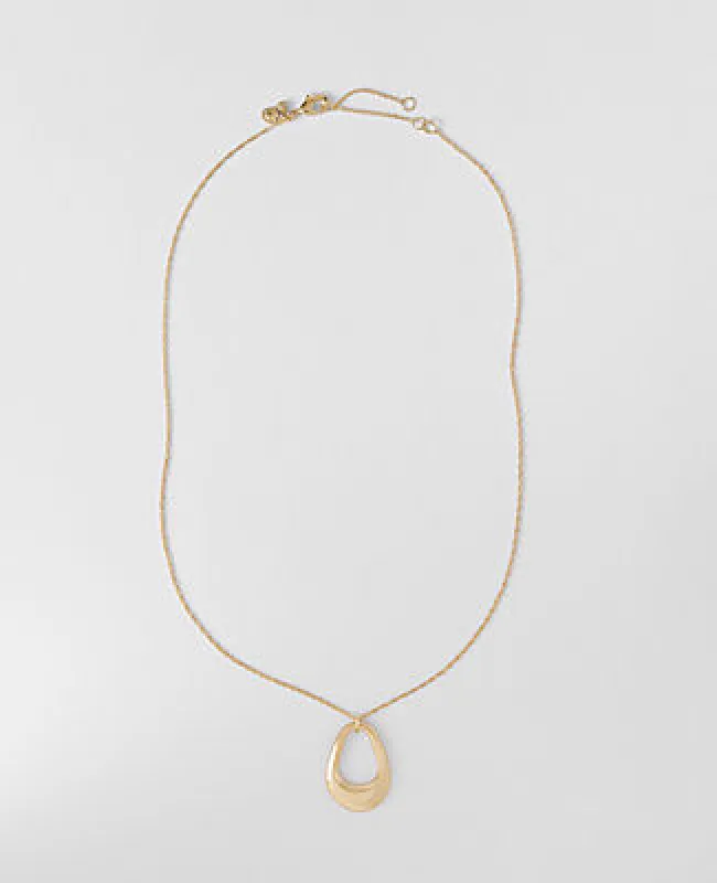 Ann Taylor Open Oval Pendant Necklace sold by Ann Taylor