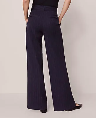 Ann Taylor The Perfect Wide Leg Pant in Pinstripe sold by Ann Taylor product image thumbnail 3