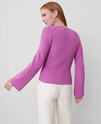 Ann Taylor Petite Ribbed Scoop Neck Sweater sold by Ann Taylor product image thumbnail 2