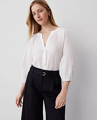 Ann Taylor Weekend Collection Raglan Popover Top sold by Ann Taylor