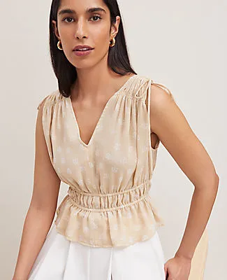 Ann Taylor Petaled Gathered Tie Top sold by Ann Taylor product image thumbnail 3