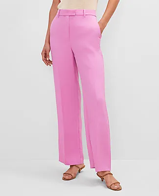 Ann Taylor The Straight Trouser Pant in Twill sold by Ann Taylor product image thumbnail 2