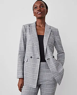 Ann Taylor The Petite Crosby Blazer in Plaid sold by Ann Taylor product image thumbnail 2