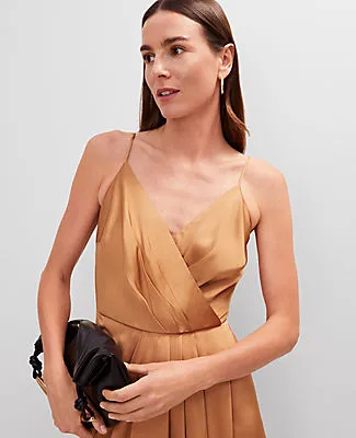 Ann Taylor Petite Draped Midi Sheath Dress sold by Ann Taylor product image thumbnail 3