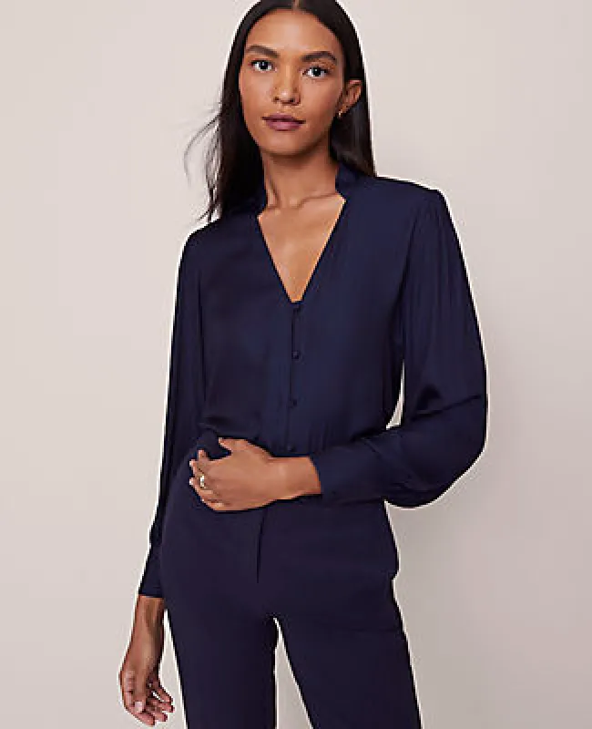 Ann Taylor V-Neck Popover Top sold by Ann Taylor
