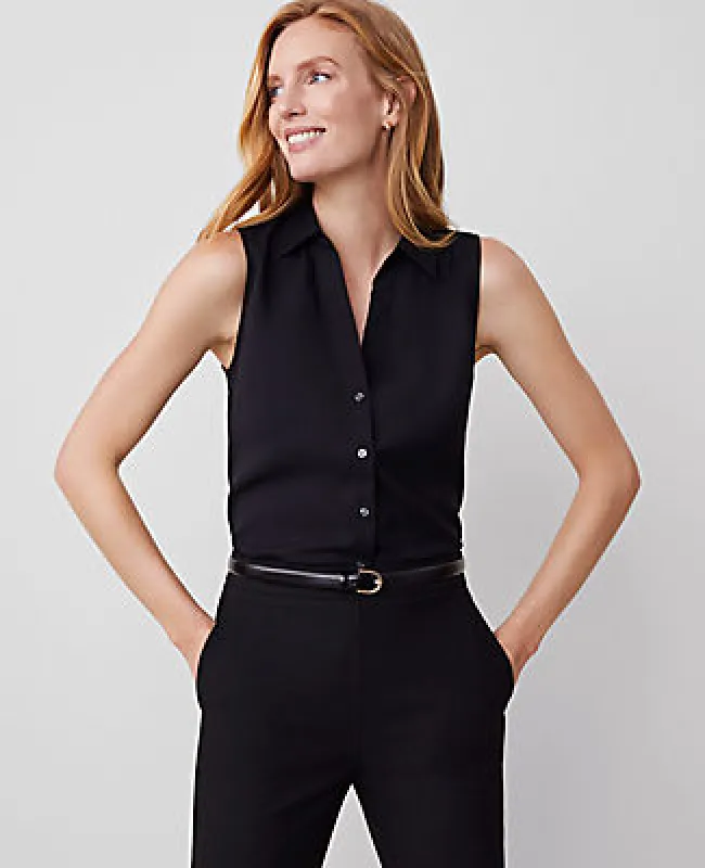 Ann Taylor Petite Sleeveless Essential Shirt sold by Ann Taylor