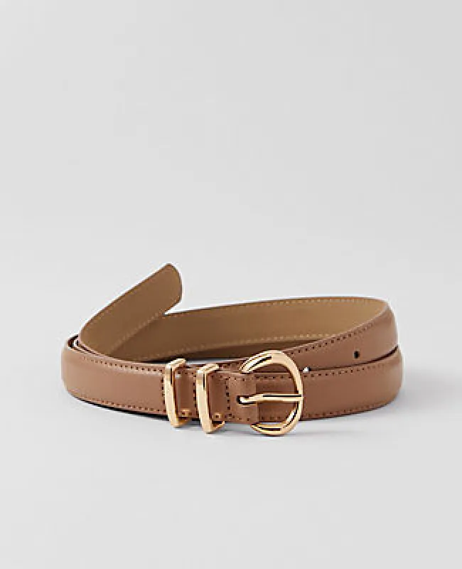 Ann Taylor Weekend Collection Skinny Leather Belt sold by Ann Taylor