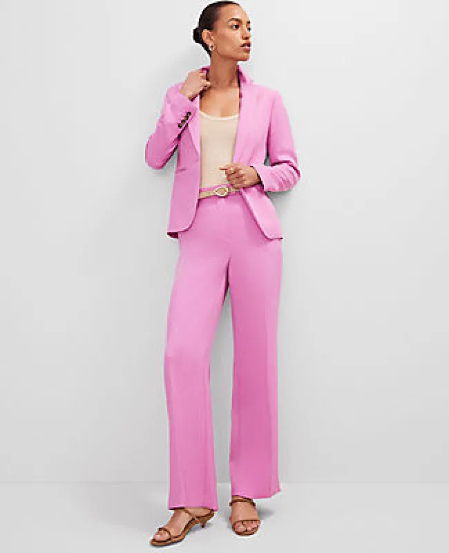 Ann Taylor The Petite Straight Trouser Pant in Twill sold by Ann Taylor