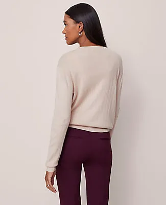 Ann Taylor Ribbed Wedge Cardigan sold by Ann Taylor product image thumbnail 2