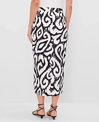 Ann Taylor Ikat Sarong Pencil Skirt sold by Ann Taylor product image thumbnail 4