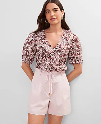 Ann Taylor Petite Weekend Collection Belted Short sold by Ann Taylor product image thumbnail 4