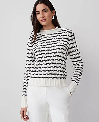 Ann Taylor Striped Roll Neck Sweater sold by Ann Taylor product image thumbnail 2