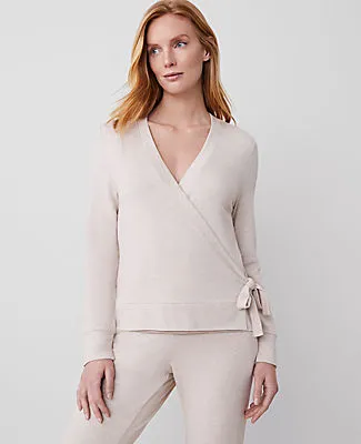 Ann Taylor Wrap Lounge Top sold by Ann Taylor