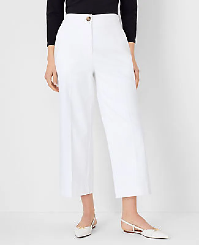 Ann Taylor The Kate Wide-Leg Crop Pant - Curvy Fit sold by Ann Taylor