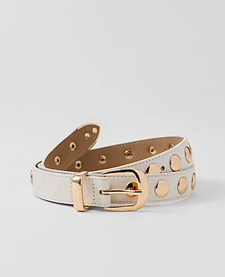 Ann Taylor Leather Studded Belt sold by Ann Taylor