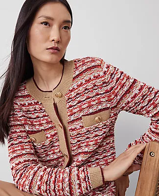 Ann Taylor Petite Tweed Stitch Cardigan sold by Ann Taylor product image thumbnail 3