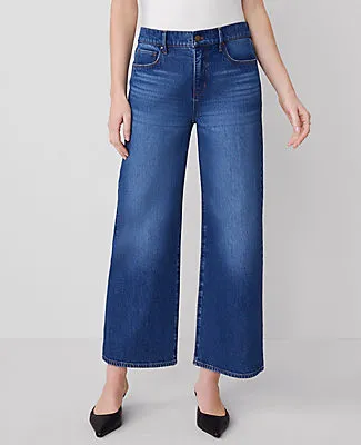 Ann Taylor The Petite Wide-Leg Crop Jean sold by Ann Taylor product image thumbnail 2