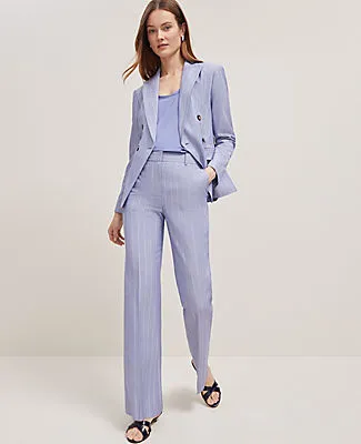 Ann Taylor The Flare Trouser in Pinstripe sold by Ann Taylor product image thumbnail 2