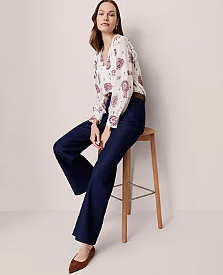 Ann Taylor Petite Paisley V-Neck Popover Top sold by Ann Taylor product image thumbnail 3