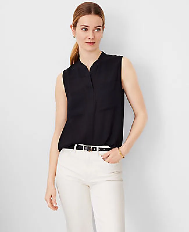 Ann Taylor Sleeveless Camp Shirt sold by Ann Taylor