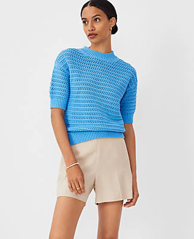 Ann Taylor Petite Stitchy Sweater sold by Ann Taylor