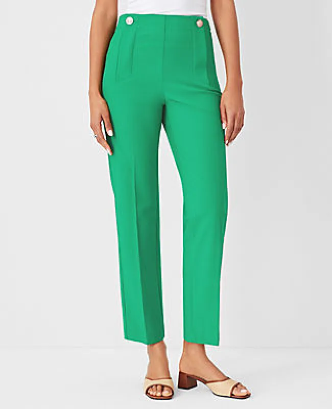 Ann Taylor The Petite Pencil Sailor Pant in Twill - Curvy Fit made by Ann Taylor