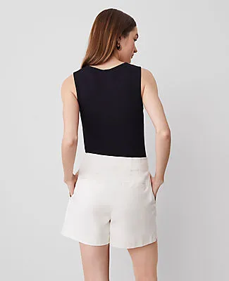 Ann Taylor The Pleated Short in Sateen sold by Ann Taylor product image thumbnail 2