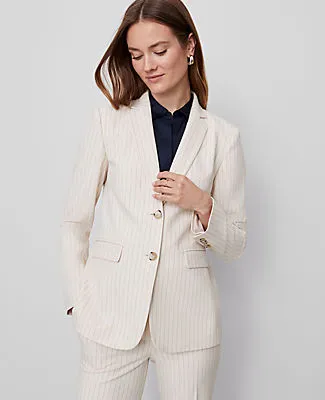 Ann Taylor The Greenwich Blazer in Pinstripe sold by Ann Taylor product image thumbnail 4