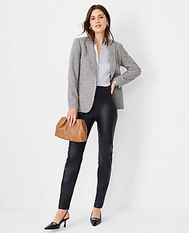 Ann Taylor The Tall Audrey Pant in Faux Leather sold by Ann Taylor