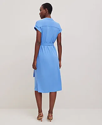 Ann Taylor Belted Knit Shirtdress sold by Ann Taylor product image thumbnail 2