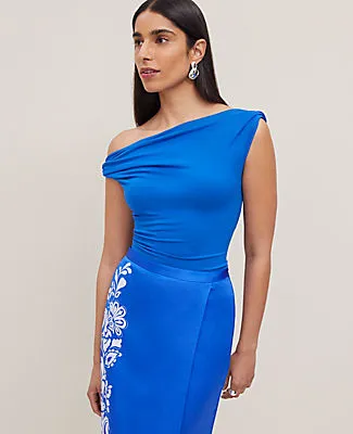Ann Taylor Asymmetrical One-Shoulder Top sold by Ann Taylor