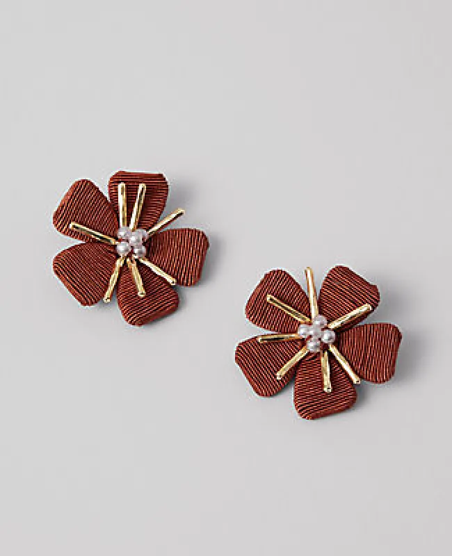 Ann Taylor Threaded Flower Stud Earrings sold by Ann Taylor