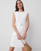 Ann Taylor The Petite Belted Shift Dress in Linen Blend sold by Ann Taylor